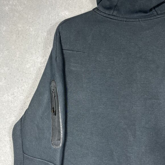 Nike Sportswear Tech Fleece Sweatshirt Men's Large Pullover Hoodie Triple/ Black - Picture 8 of 11